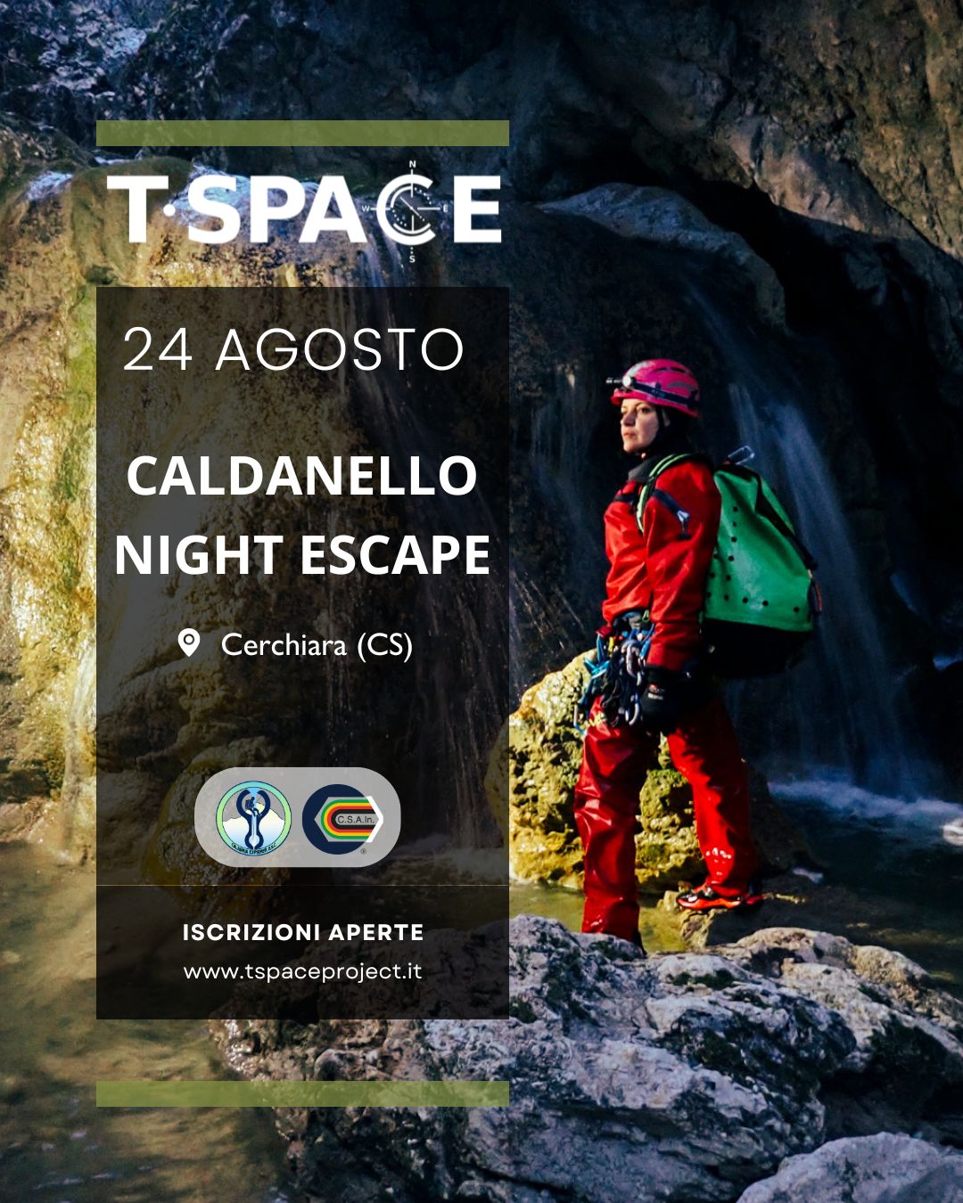 caldanello night escape locandina tspace