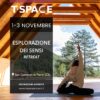 locandina dell'evento tspace in sila. un retreat di yoga, escursioni, meditazione nel bosco, cene al biafora resort...